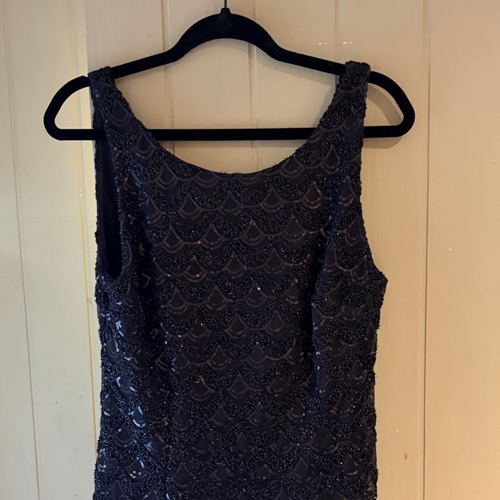 Vintage Black Beaded Sparkly Dress - Picture 3 of 7